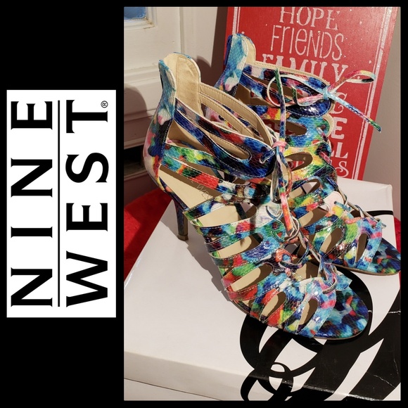 Nine West Shoes - Nine West Multi Color 4" Heels Sandals